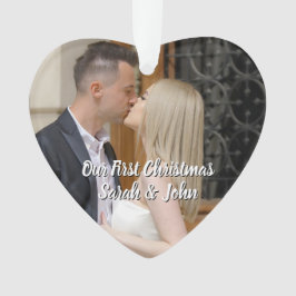 Onze eerste kerstfoto ornament