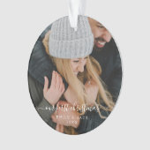 Onze eerste kerstfoto ornament (voorkant)