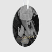 Onze eerste kerstfoto ornament (voorkant)