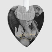 Onze eerste kerstfoto ornament (voorkant)