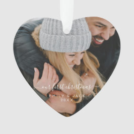 Onze eerste kerstfoto ornament