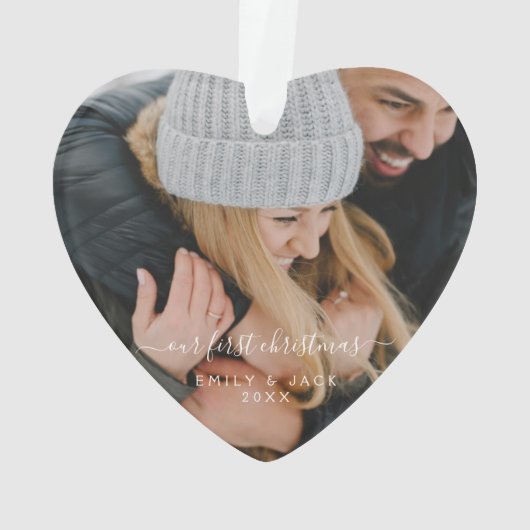 Onze eerste kerstfoto ornament (achterkant)