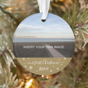Onze eerste kerstfoto ornament