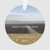 Onze eerste kerstfoto ornament (voorkant)