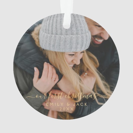 Onze eerste kerstfoto ornament (achterkant)