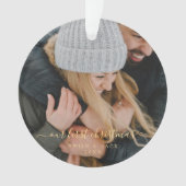 Onze eerste kerstfoto ornament (voorkant)