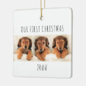 Onze eerste kerstfoto van Panorama's Keramisch Ornament (Links)