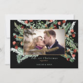 Onze eerste kerstfoto, zwart (Voorkant)