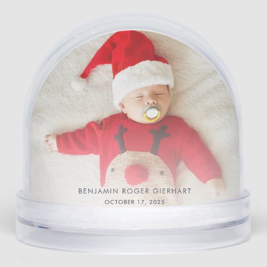 Onze eerste kerstfoto's van papa en Baby Sneeuwbol (Voorkant)