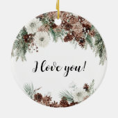 Onze eerste kerstgehuwde versiering keramisch ornament (Achterkant)