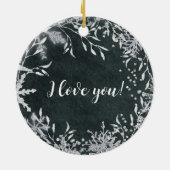 Onze eerste kerstgehuwde versiering keramisch ornament (Achterkant)