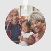 Onze Eerste Kerstgroen-foto Ornament (achterkant)