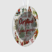 Onze eerste kerstgrootouders  foto ornament (voorkant)