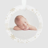 Onze eerste kerstgrootouders  foto ornament (achterkant)