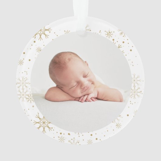 Onze eerste kerstgrootouders  foto ornament (achterkant)