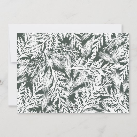 Onze eerste kerstkaart met kerstmis Pas getrouwd (Achterkant)