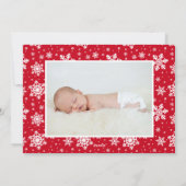 Onze eerste kerstkaartje feestdagenkaart (Achterkant)