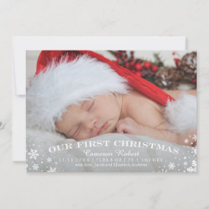 Onze eerste kerstkaartje feestdagenkaart