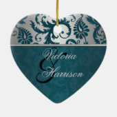 Onze eerste kerstkeepaardse versiering keramisch ornament (Achterkant)