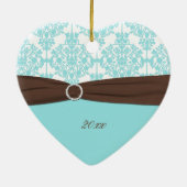 Onze eerste kerstkeepaardse versiering keramisch ornament (Achterkant)