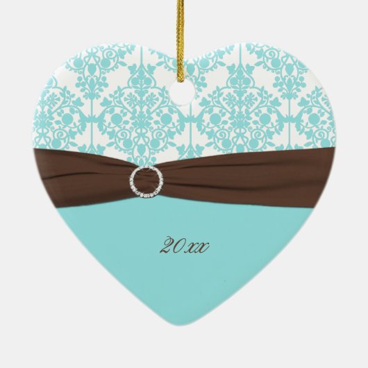 Onze eerste kerstkeepaardse versiering keramisch ornament (Achterkant)