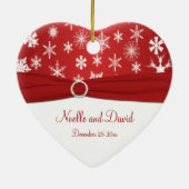 Onze eerste kerstkeepaardse versiering keramisch ornament (Achterkant)