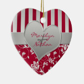 Onze eerste kerstkeepaardse versiering keramisch ornament (Rechts)