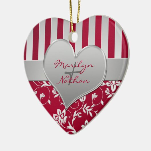 Onze eerste kerstkeepaardse versiering keramisch ornament (Links)