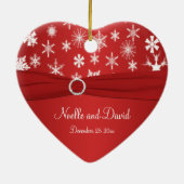 Onze eerste kerstkeepaardse versiering keramisch ornament (Achterkant)