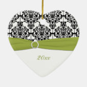 Onze eerste kerstkeepaardse versiering keramisch ornament (Achterkant)