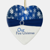 Onze eerste kerstkeepaardse versiering keramisch ornament (Rechts)