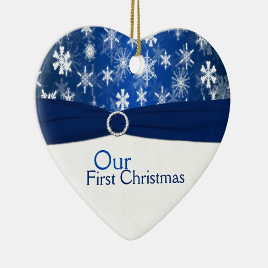 Onze eerste kerstkeepaardse versiering keramisch ornament (Rechts)