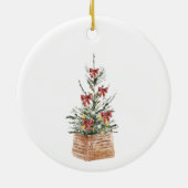 Onze eerste kerstman beter samen met bomen keramisch ornament (Achterkant)