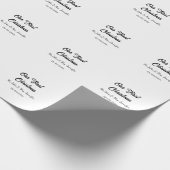 Onze eerste kerstman meneer en mevrouw koppel naam cadeaupapier (Hoek)