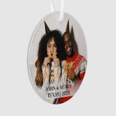 Onze eerste kerstman, Mr. en Mrs. nieuwgehuwd eleg Ornament (voorkant)