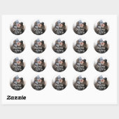 Onze Eerste Kerstmis Aangepaste Foto Sticker (Vel)