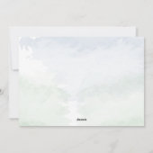 Onze eerste Kerstmis als de heer Elegant Chic Foto Feestdagenkaart (Achterkant)