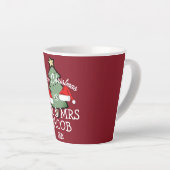 Onze eerste Kerstmis als de heer en mevrouw de Pas Latte Mok (Rechterhoek)