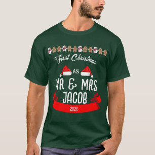 Onze eerste Kerstmis als de heer en mevrouw de Pas T-shirt
