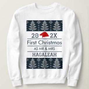 Onze eerste Kerstmis als de heer en mevrouw de Pas Trui