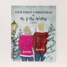 Onze eerste Kerstmis als de heer en mevrouw getrou