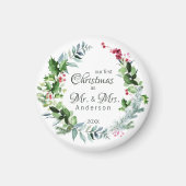 Onze eerste Kerstmis als de heer en mevrouw Modern Magneet (Voorkant)