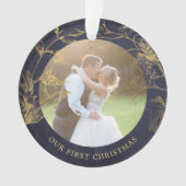 Onze eerste Kerstmis als de heer en mevrouw newlyw Ornament (voorkant)