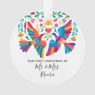 Onze eerste Kerstmis als de heer en mevrouw. Ornament