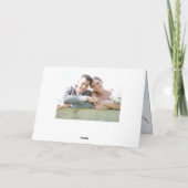 Onze eerste Kerstmis als de heer en mevrouw Wreath Kaart (Achterkant)