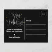 Onze eerste Kerstmis als de heer Mrs. Foto Holiday Feestdagenkaart (Achterkant)