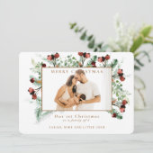 Onze eerste Kerstmis als familie van 3 foto's (Staand voorkant)