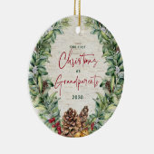 Onze eerste Kerstmis als grootouders... foto C Keramisch Ornament (Rechts)