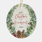 Onze eerste Kerstmis als grootouders... foto C Keramisch Ornament (Links)