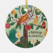 Onze eerste Kerstmis als grootouders Foto Keramisch Ornament (Voorkant)